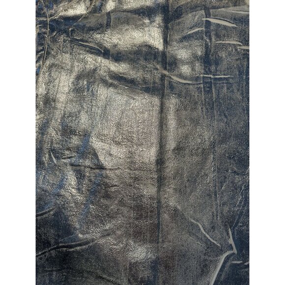 NWT ZARA Strapless Silver Coated Bodycon Midi/Maxi Dress – Shiny Metallic Night- - Picture 7 of 7